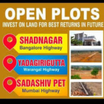 Plots for Sale in Shadnagar. Plots for Sale in Yadagirigutta,Bahupeta,Peddakandukuru,Cholleru. Plots for Sale in Sadashivpet. Plots for Sale in Kadthal.Plots for Sale in Sankarpally. Plots for Sale in kothur. Plots for Sale in Ibrahimpatnam. Plots for Sale in Kongara Kalan. Plots for Sale in Maheshwaram etc. Call me 9346745816